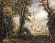 John Constable Salisbury cathedral from the bishop's garden oil painting picture wholesale